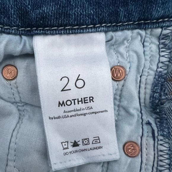 Mother High Waisted Looker Satisfaction guaranteed blue jeans size 26 - Picture 8 of 8